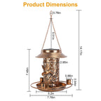 Solar Decorative Hanging Bird Feeder Lantern