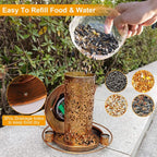 Solar Decorative Hanging Bird Feeder Lantern