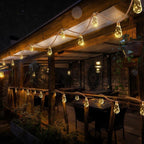 Solar Hemp Rope String Lights – IP65, 8 Modes