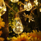 Solar Hemp Rope String Lights – IP65, 8 Modes