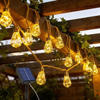 Solar Hemp Rope String Lights – IP65, 8 Modes