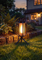 Solar Flickering Flame Lantern with Stake