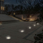 Solar LED Disk Lights IP44 Water Resistant Light Sensor