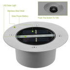 Solar LED Disk Lights IP44 Water Resistant Light Sensor