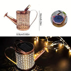 Solar LED Watering Can String Lights