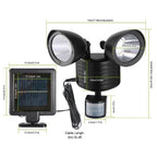 Solar Lights 22 LEDs Outdoor Security