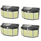 Solar Lights Outdoor 576 LED with Lights Reflector and 3 Lighting Modes