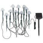 Solar Mushroom Lights Outdoor Decoration 10 LED Light Stake