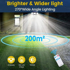 Solar Outdoor Lights 333 LEDs Motion Sensor Lights 4 Heads