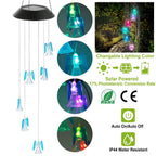 Solar Powered Angel Lights Wind Chimes LED Color Changing