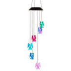 Solar Powered Angel Lights Wind Chimes LED Color Changing