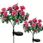 Solar-Powered Camellia Tree Lights