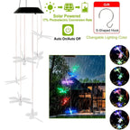 Solar Powered Dragonfly Lights Wind Chimes