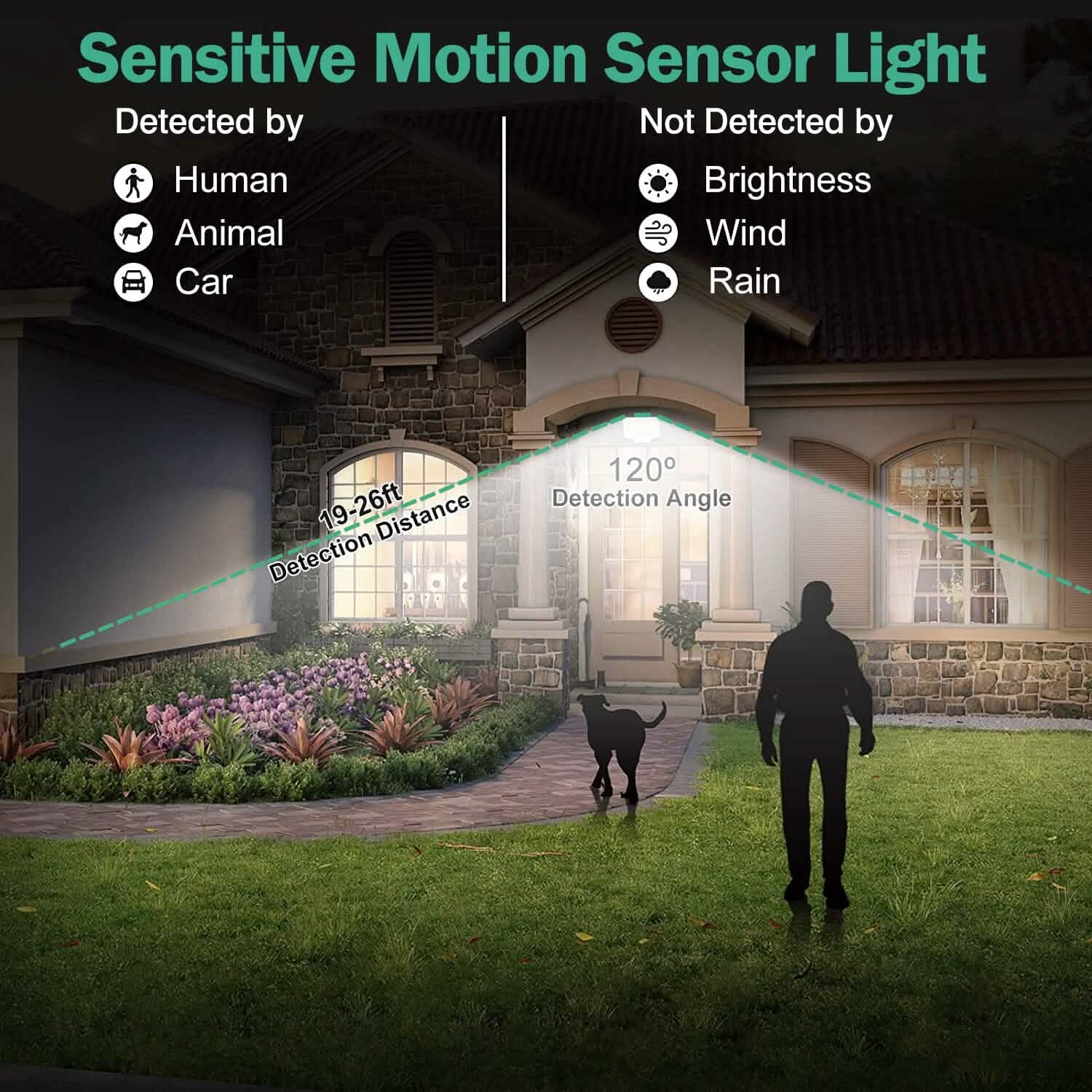 Solar Powered Flood Light Solar IP65 Waterproof Motion Sensor with Remote