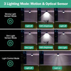 Solar Powered Flood Light Solar IP65 Waterproof Motion Sensor with Remote