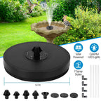 Solar Powered Fountain Pump Floating Bird Bath Pond Pump
