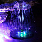 Solar Powered Fountain Pump with LED Lights