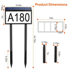 Solar Powered House Numbers LED Address Plaque Sign