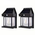 Solar-Powered Motion-Sensor Outdoor Wall Light