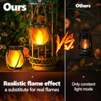Solar Powered Outdoor Lantern Flame Effect Design