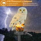 Solar Powered Owl Garden Light IP65 Waterproof