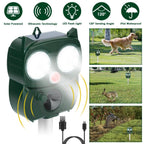 Solar Powered Ultrasonic Animal Repeller PIR Motion Sensor