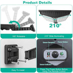 Solar Powered Wall Light Beads PIR Motion Sensor