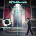 Solar Powered Wall Light Beads PIR Motion Sensor