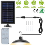 Solar Shed Light Sensor Hanging Lamp