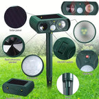 Solar Ultrasonic Animal Repeller with Motion Detector