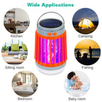 Solar USB Electric Bug Zapper with 5 Light Modes Hanging Hook