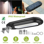 Solar Wall Light Outdoor 18 LED's Dusk to Dawn Fence Lamp