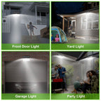 Solar Wall Light Outdoor 206 LEDs PIR Motion Sensor Lamp