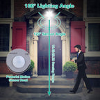 Solar Wall Light Outdoor Beads PIR Motion Sensor Remote Control Wireless Lamps