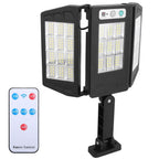Solar Wall Light Outdoor Beads PIR Motion Sensor Remote Control Wireless Lamps