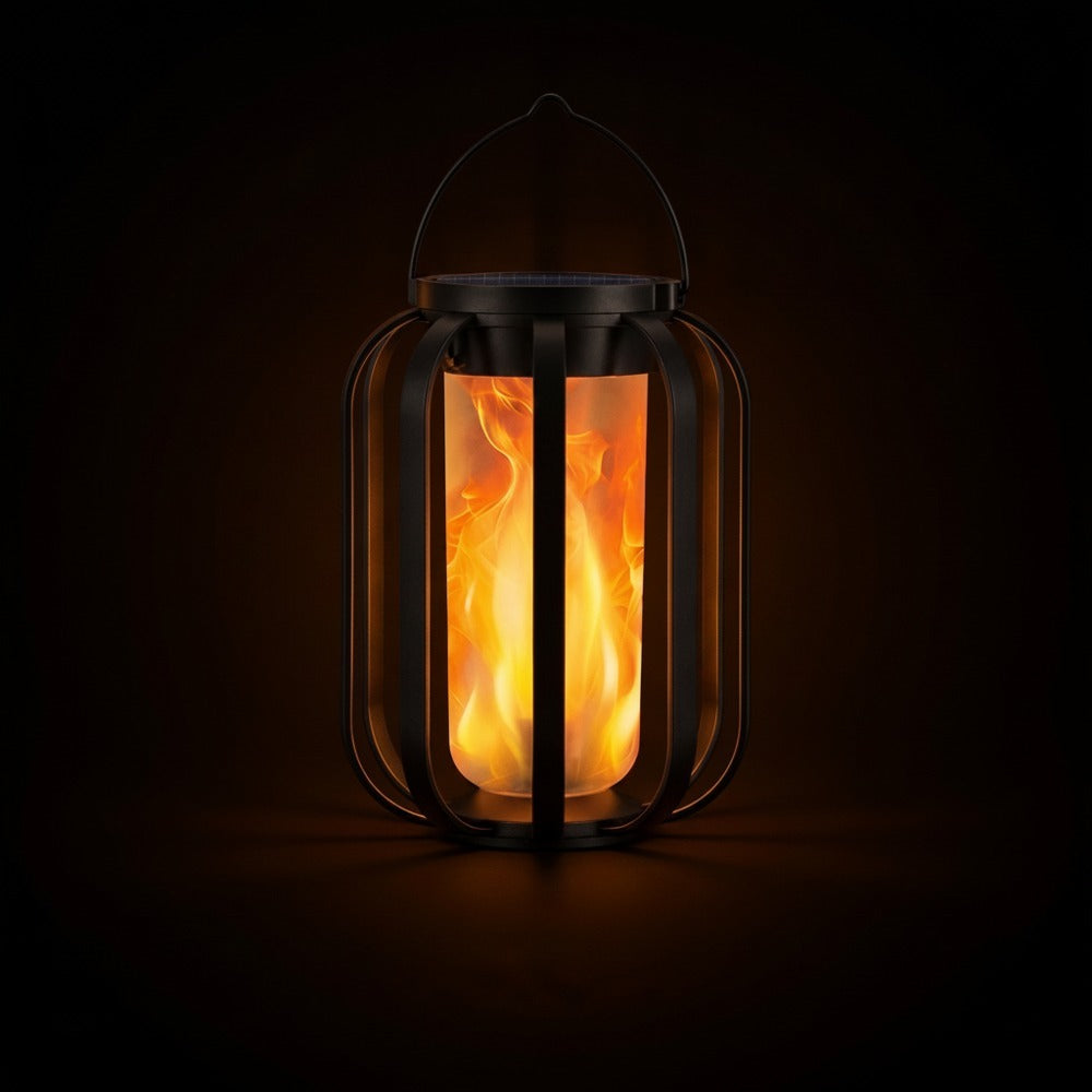 Solar Flickering LED Flame Lantern