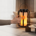 Solar Flickering LED Flame Lantern
