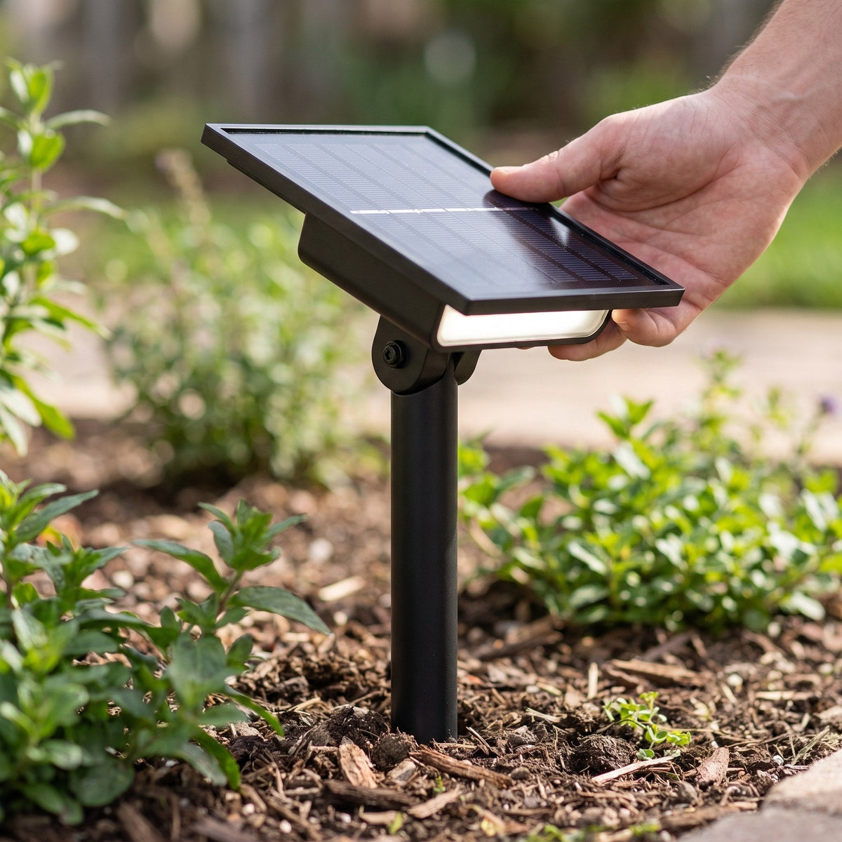 Waterproof Solar Garden Spotlight – Adjustable LED