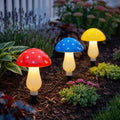 Solar Mushroom Garden Lights, Set of 8