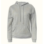 Solid Drawstring Casual Long Sleeve Hoodie