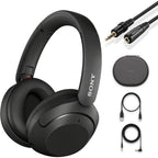 Sony Wireless Noise Cancelling Headphones WH-XB910N Bluetooth Headset + NeeGo 3.5mm Extension (Refurbished)