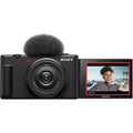 Sony ZV-1F Vlog Camera for Content Creators and Vloggers Black  (Refurbished)