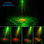 Sound Activated LED Projected Laser Patterns