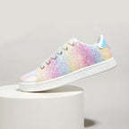 Sparkling Lace-Up Fashion Ladies Sneakers - Xenia