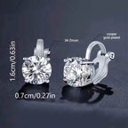 Sparkling Round Perforated Women's Earrings
