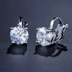Sparkling Round Perforated Women's Earrings