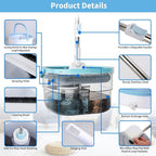 Spin Mop and Bucket with Wringer Set