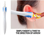 Spiral Earwax Remover with Soft Silicone Tips