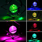 Spiral Spinner Solar Lights Wind Chime LED