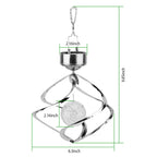 Spiral Spinner Solar Lights Wind Chime LED